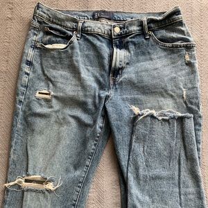 GAP Denim distressed girlfriend jeans, size 12/31